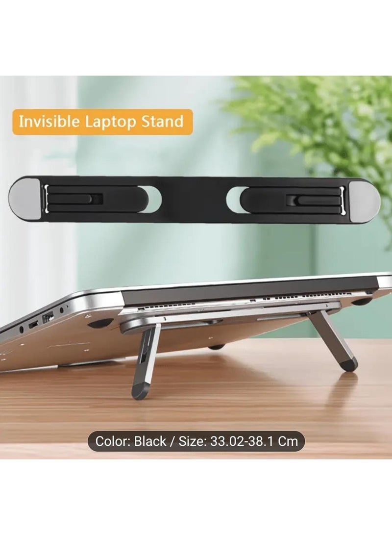LDQ Ergonomic Adjustable Laptop Stand – Portable & Foldable Space-Saving Design for Office, Home & Travel - Image 1